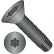 5/16-18X6  Six Lobe Flat Floor Board Screw Type F Black Phosphate, Pkg of 200