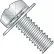 M3X6W6  JIS B1188 Phil Pan Split Washer Flat Washer Sems M/S Zinc Bake, Pkg of 4000