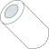 #10 x 1/2 One Half Round Spacer Nylon - Pkg of 1000