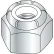 1/2-13 Nylon Insert Heavy Pattern Hex Nut Zinc, Pkg of 200