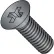 M3-0.5X8 Din 965 Metric Phillips Flat Machine Scr 18 8 Stainless Steel Black Ox Oil 18-8,4000 pcs