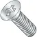 M4-0.7X25  Din 965 Metric Phillips Flat Machine Screw Zinc, Pkg of 2000