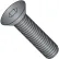 M5-0.8X16 Metric Flat Head Socket Cap Screws Plain, Pkg of 100