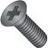M5-.08X12 Din 965 & ISO 7046 Metric Phillips Flat Machine Screw Full Thread Black Ox & Oil 2000 pcs