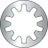 #4 MS35333, Military Internal Tooth Lock Washer - 410 Stainless Steel - DFAR - Pkg of 5000