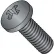 1/4-20 x 5/8 MS51957-B Phillips Pan Machine Screw Coarse - Full Thread - S/S - Black Ox - Pkg of 500