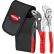 KNIPEX® 00 20 72 V01 2 Pc Mini Pliers In Belt Pouch 86 03 150 And 87 01 125