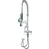 Krowne 18-506L - Royal Series Deck Mount Space Saver Pre-Rinse w/ Add-On Faucet, 6" Spout