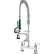 Krowne 18-608L - Royal Series 8" Space Saver Pre-Rinse w/ Faucet, 8" Spout, Deck Mount