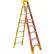 Werner 8' Fiberglass Leansafe Ladder w/ Plastic Tool Tray, 300 lb. Cap - L6208