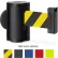 Lavi Industries Magnetic Retractable Belt Barrier, Black Wrinkle Case W/10' Black/Yellow Belt