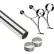 Lavi Industries, 4' Foot Rail Kit, 2" Tube, Polished Stainless Steel