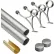 Lavi Industries, 6' Foot Rail Kit, 2" Tube, Satin Stainless Steel