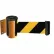 Tensabarrier®Wall Mount Retractable Belt Barrier, 13' Black/Yellow Belt, Yellow Case