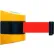 Tensabarrier® Magnetic Retractable Belt Barrier, 15' Red Belt, Yellow Case