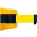 Tensabarrier® Magnetic Retractable Belt Barrier, 15' Yellow Belt, Yellow Case