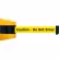 Tensabarrier® Wall Mount Retractable Belt Barrier,15' Yellow "Caution" Belt, Yellow Case