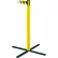 Tensabarrier® Stowaway Retractable Belt Barrier, 13' Black/Yellow Belt, 38" Yellow Post
