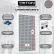 Triton Products 18"W x 36"H Gray Epoxy, 18 Gauge Steel Square Hole Pegboards w/ Mounting Hardware