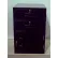 Fenco Lowboy Teller Pedestal Cabinet S-604L-B - 2 Drawers Left Hinged Door 19 x 19 x 27-7/8 Black