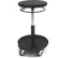 ShopSol Round Welding Stool with Tray - 19.5" to 26.5"H Adjustment