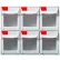 Shuter® FO-306 Tip Out Bin Drawer, 6 Drawers, 15 lb. Capacity, 4-1/8"L x 11-7/8"W x 10"H