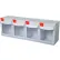 Shuter® FO-604 Tip Out Bin Drawer, 4 Drawers, 40 lb. Capacity, 6-5/8"L x 23-11/16"W x 8"H