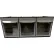 Shuter® FO-603 Tip Out Bin, 3 Drawers, 40 lb. Cap, 6-5/16"L x 23-11/16"W x 9-7/8"H, Gray