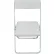 Interion® Slim Plastic Folding Chair, White, 4/Pack