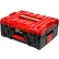 Shuter® Heavy Duty Stackable Toolbox with Tray, 16-1/2"L x 13-13/16"W x 7-1/4"H, Black/Red