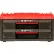Shuter® Heavy Duty Stackable Toolbox with 2 Drawers, 16-1/2"L x 13-5/16"W x 9-1/8"H, Black/Red