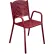 Leisure Craft™ 31-5/8" Tall Stackable Perforated Metal Chair, Burgundy