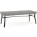 Lesro Chat 2 Seat Rectangular Reception Bench, Black Frame, Connelly Dove Fabric