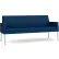 Lesro Mystic Lounge Reception Sofa, Silver Frame, Patriot Plus Imperial Blue Vinyl