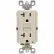 Leviton GFNT2-T 20A SmartlockPro Self-Test GFCI Duplex Recpt, Ind Light, Wire Leads, Light Almond