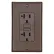 Leviton GFNT2 Self-Test SmartlockPro Slim GFCI Non-TR Receptacle, LED Indicator, 20A, Brown