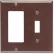 Leviton 80405-E 2-Gang 1-Toggle 1-Decora/GFCI Device Combo, Standard, Black - Pkg Qty 25