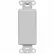 Leviton 80414-GY QuickPort Decora Multimedia Blank Insert, Gray - Pkg Qty 5