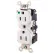 Leviton 8200-Sgw 15a, 125v, Duplex Receptacle, Tamper-Resistant, White - Pkg Qty 10