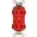 Leviton 8300-R 20a, 125v, Duplex Receptacle, Red - Pkg Qty 10