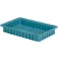 LEWISBins Divider Box, 16-1/2"L x 10-7/8"W x 2-1/2"H, Light Blue, Polyethylene - Pkg Qty 6