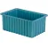 LEWISBins Divider Box, 16-1/2"L x 10-7/8"W x 7"H, Light Blue, Polyethylene - Pkg Qty 6