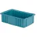 LEWISBins Divider Box, 16-1/2"L x 10-7/8"W x 5"H, Light Blue, Polyethylene - Pkg Qty 4