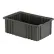LEWISBins Divider Box, 16-1/2"L x 10-7/8"W x 6"H, Gray, Polyethylene - Pkg Qty 4