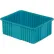 LEWISBins Divider Box, 22-3/8"L x 17-3/8"W x 8"H, Light Blue, Polyethylene - Pkg Qty 4