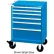 Lista 28-1/4"W Mobile Cabinet, 6 Drawer, 58 Compart - Light Gray, Individual Lock