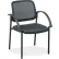 Lorell® Mesh Guest Chair, 24"W x 23-1/2"D x 32-3/4"H, Black Leather Seat