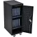 Luxor Laptop/Chromebook Compact Charging Cart For 12 Devices, 14"W x 24-3/4"D x 39-5/8"H, Black