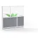 Luxor Modular Room Divider Wall System, 53" x 48", Add-On Wall