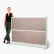 Luxor Modular Room Divider Wall, 70"W x 48"H, Oak Grain